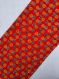 Red Floral Boota Screen Print Pure Cotton Fabric From Tulsi Prints