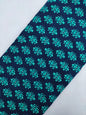 Navy Blue Boota Print Screen Print Pure Cotton Fabric From Tulsi Prints