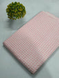 Pink Geometric Screen Print Pure Cotton Fabric From Tulsi Prints