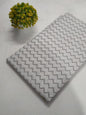 Grey Chevron Screen Print Pure Cotton Fabric From Tulsi Prints