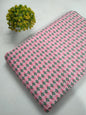 Pink Floral Boota Screen Print Pure Cotton Fabric From Tulsi Prints