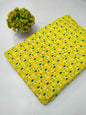 Yellow Small Buti Screen Print Pure Cotton Fabric From Tulsi Prints