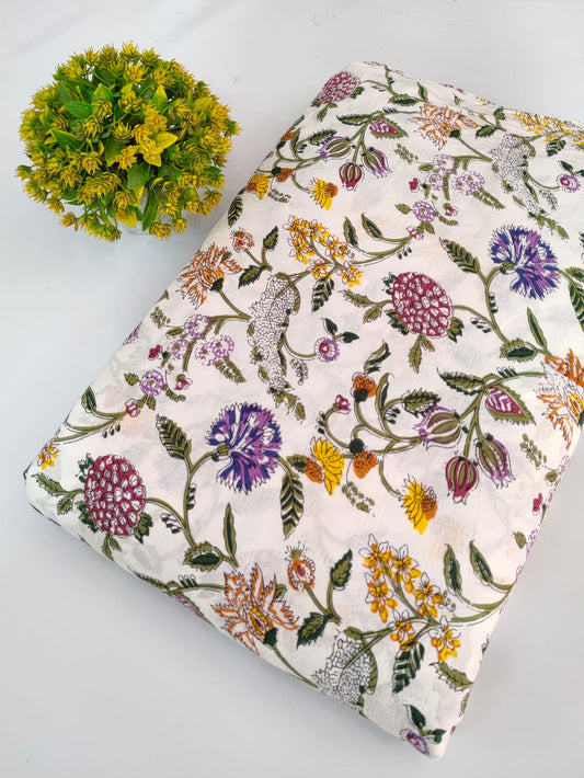 Screen Print Pure Cotton Fabric