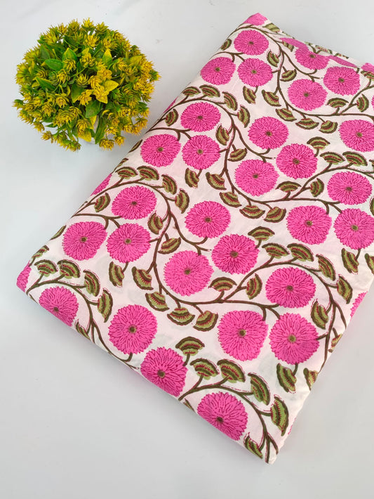 Screen Print Pure Cotton Fabric