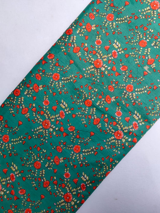 Sanganeri Print Pure Cotton Fabric - JBRBK734