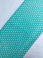 Teal Elephant Motif Screen Print Pure Cotton Fabric From Tulsi Prints