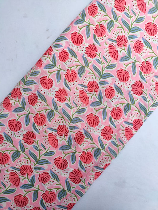 Sanganeri Print Pure Cotton Fabric - JBRBK751