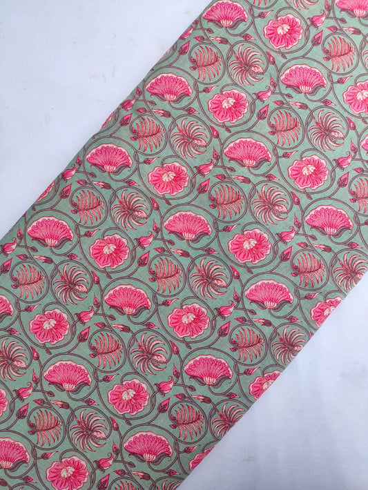 Sanganeri Print Pure Cotton Fabric - JBRBK730