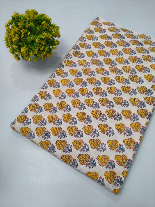 Repit Print Sanganeri hand block printed fabrics