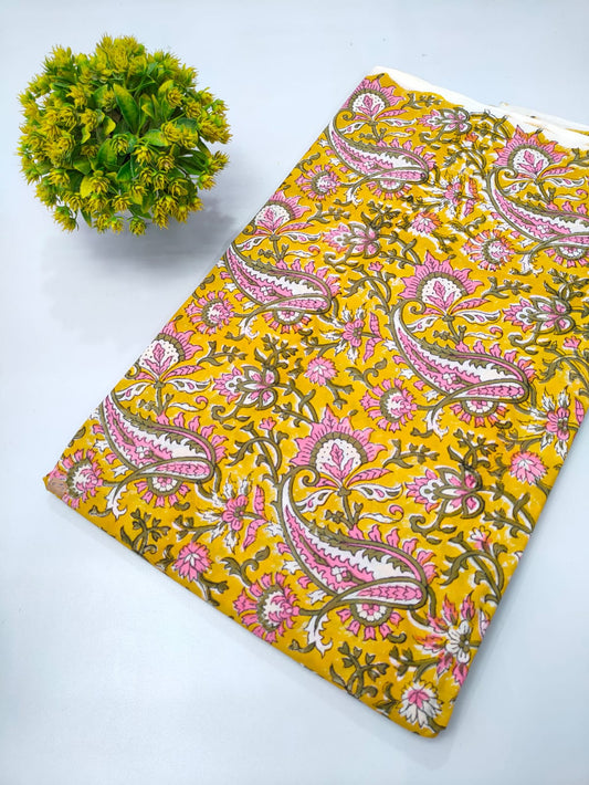 Repit Print Sanganeri hand block printed fabrics