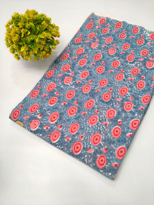 Repit Print Sanganeri hand block printed fabrics