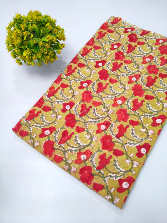 Repit Print Sanganeri hand block printed fabrics