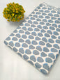 Blue Strawberry Screen Print Pure Cotton Fabric From Tulsi Prints