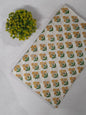 Cream Floral Sanganeri Hand Block Print Cotton Fabric From Tulsi Prints