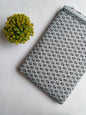 Grey Small Buti Screen Print Pure Cotton Fabric From Tulsi Prints
