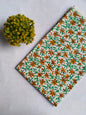 White Floral Sanganeri Hand Block Print Cotton Fabric From Tulsi Prints