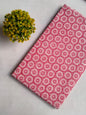 Pink Floral Sanganeri Block Print Pure Cotton Fabric From Tulsi Prints
