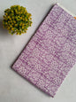 Purple Floral Sanganeri Block Print Pure Cotton Fabric From Tulsi Prints