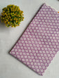 Purple Floral Sanganeri Block Print Pure Cotton Fabric From Tulsi Prints
