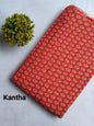 Red Small Buti Screen Print Pure Cotton Fabric From Tulsi Prints