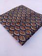 Blue Floral Bagru Block Print Cotton Fabric From Tulsi Prints