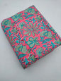 Pink Floral Vine Sanganeri Hand Block Print Pure Cotton Fabric From Tulsi Prints