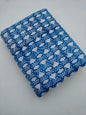 Blue Floral Vine Sanganeri Hand Block Print Pure Cotton Fabric Fabric From Tulsi Prints