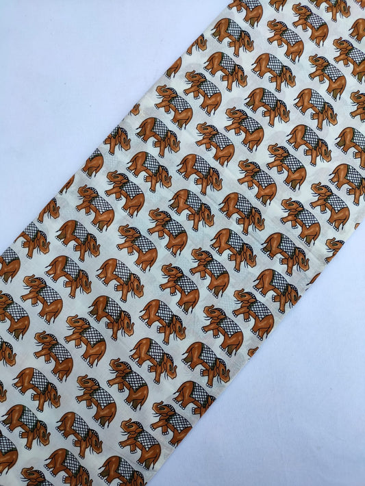 Sanganeri Print Pure Cotton Fabric - JBRJF398