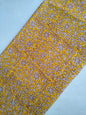 Yellow Floral Vine Sanganeri Hand Block Print Pure Cotton Fabric Fabric From Tulsi Prints