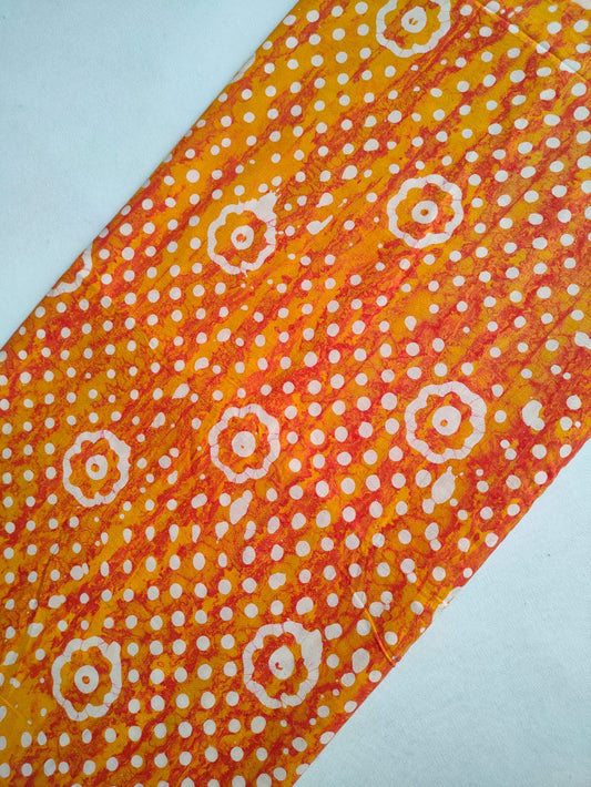 Pure Cotton Hand Block Printed Fabric - JBRKBT30