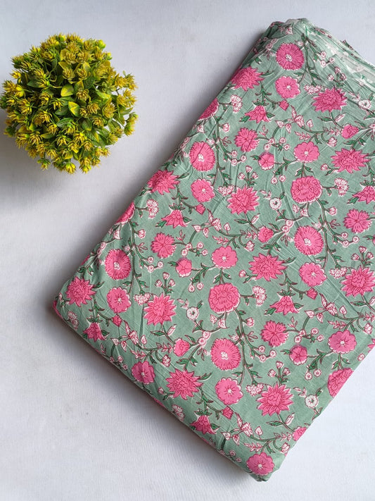 Sanganeri Print Pure Cotton Fabric - JBRJF1-2
