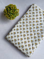 White Elephant and Egg Screen Print Pure Cotton Fabric From Tulsi Prints