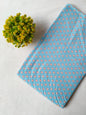 Light Blue Small Buti Screen Print Pure Cotton Fabric From Tulsi Prints
