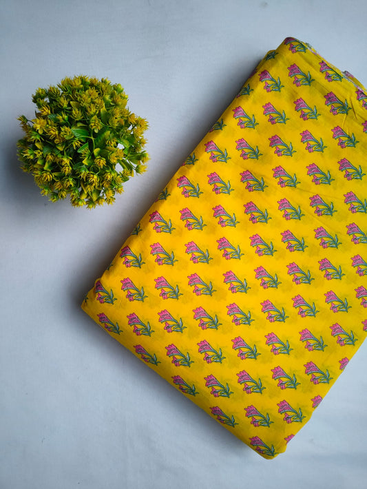 Sanganeri Print Pure Cotton Fabric - JBRSD49