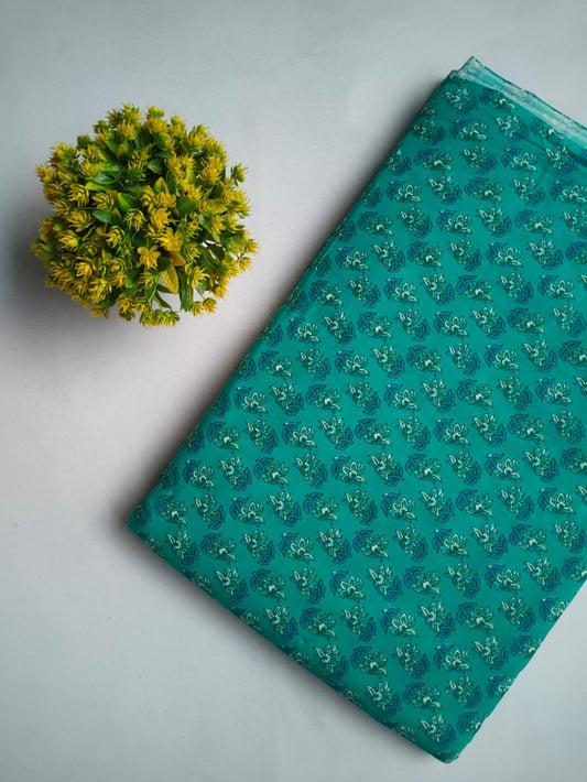 Sanganeri Print Pure Cotton Fabric - JBRSD51