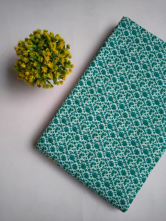 Sanganeri Print Pure Cotton Fabric - JBRSD54