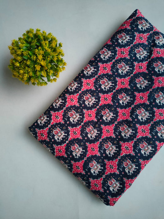 Sanganeri Print Pure Cotton Fabric - JBRSD62