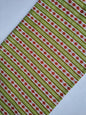 Green Geometric Stripes Screen Print Pure Cotton Fabric From Tulsi Prints