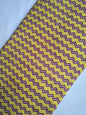 Yellow Zigzag Screen Print Pure Cotton Fabric From Tulsi Prints