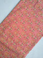Dusty Pink Floral Vine Screen Print Pure Cotton Fabric From Tulsi Prints