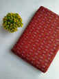 Maroon Small Buti Screen Print Pure Cotton Fabric From Tulsi Prints