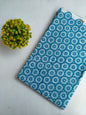 Blue Floral Boota Sanganeri Hand Block Print Pure Cotton Fabric From Tulsi Prints