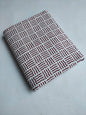 Off White and Maroon Wavy Geometric Block Print Pure Cotton Fabric From Tulsi Prints