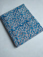 Blue Floral Vine Sanganeri Hand Block Print Pure Cotton Fabric From Tulsi Prints