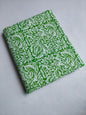 Green Floral Vine Sanganeri Hand Block Print Pure Cotton Fabric From Tulsi Prints