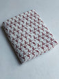 Off White Paisley Motif Sanganeri Block Print Pure Cotton Fabric From Tulsi Prints