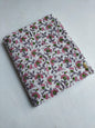 White Floral Vine Sanganeri Print Pure Cotton Fabric From Tulsi Prints