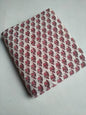 Off White Floral Booti Sanganeri Hand Block Print Pure Cotton Fabric From Tulsi Prints