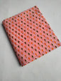 Pink Paisley Motif Sanganeri Hand Block Print Pure Cotton Fabric From Tulsi Prints