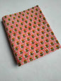 Pink Floral Booti Sanganeri Hand Block Print Pure Cotton Fabric From Tulsi Prints